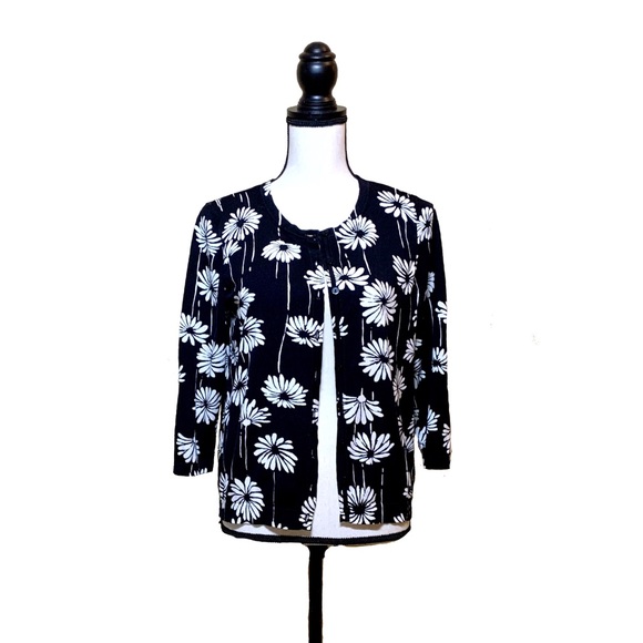 black daisy cardigan